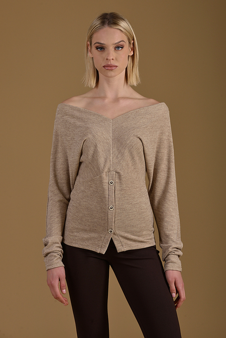 ΜΠΛΟΎΖΑ ΠΛΕΚΤΉ ΜΕ ΚΟΥΜΠΙΆ ΜΠΕΖ